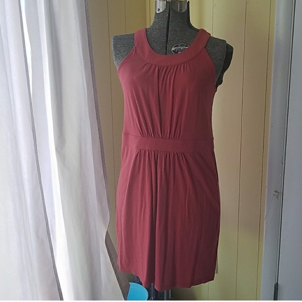 Ann Taylor LOFT coral/peach dress, small